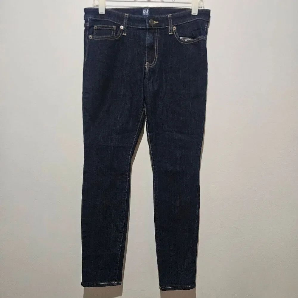 Gap Denim Leggings Size 29 Short Blue Mid Rise